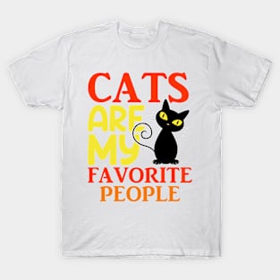 Cats Are My Favorite People T-Shirt